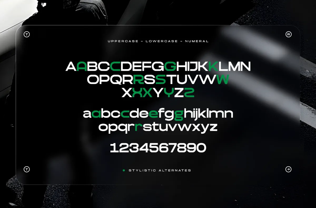 TRT Cenzo - Modern Futuristic Sans Font