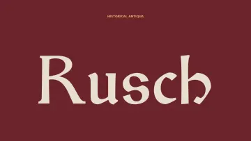 Rusch - Gothic Fantasy Typeface