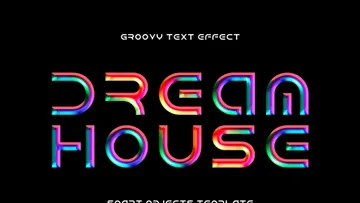 Colorful Chrome Text Effect