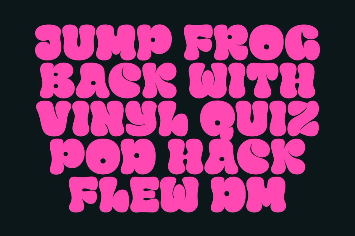 Kren - Graffiti Bubble Font