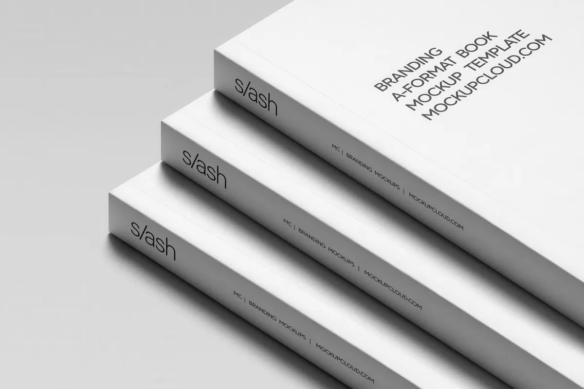 Stacked Books Mockup