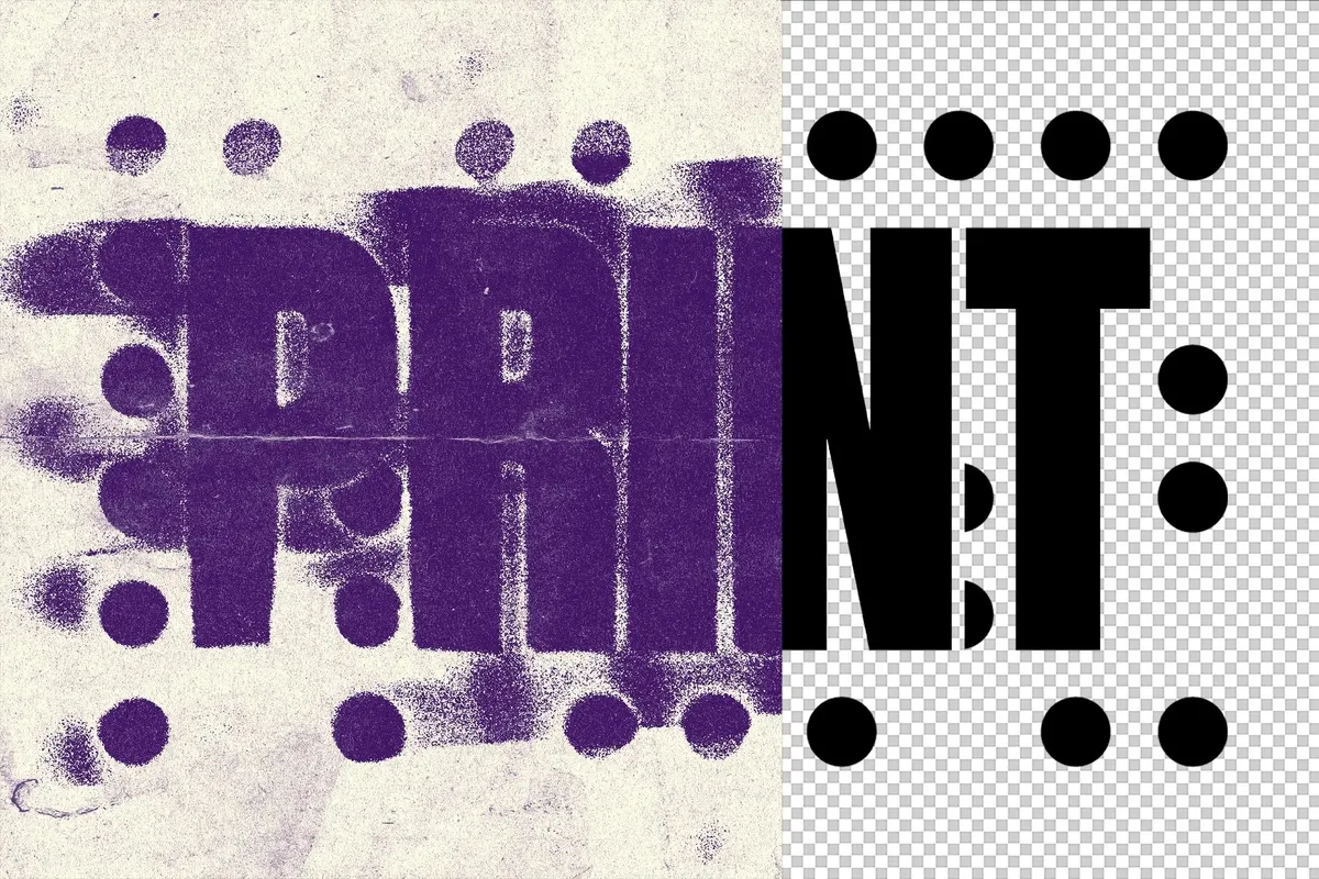 Smeared Color Ink Text Effect