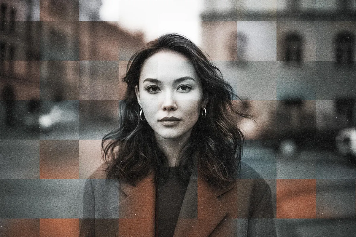 Paper Squares Photo Effect
