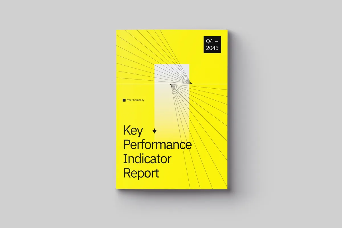 Modern Minimalist KPI Report Affinity Template
