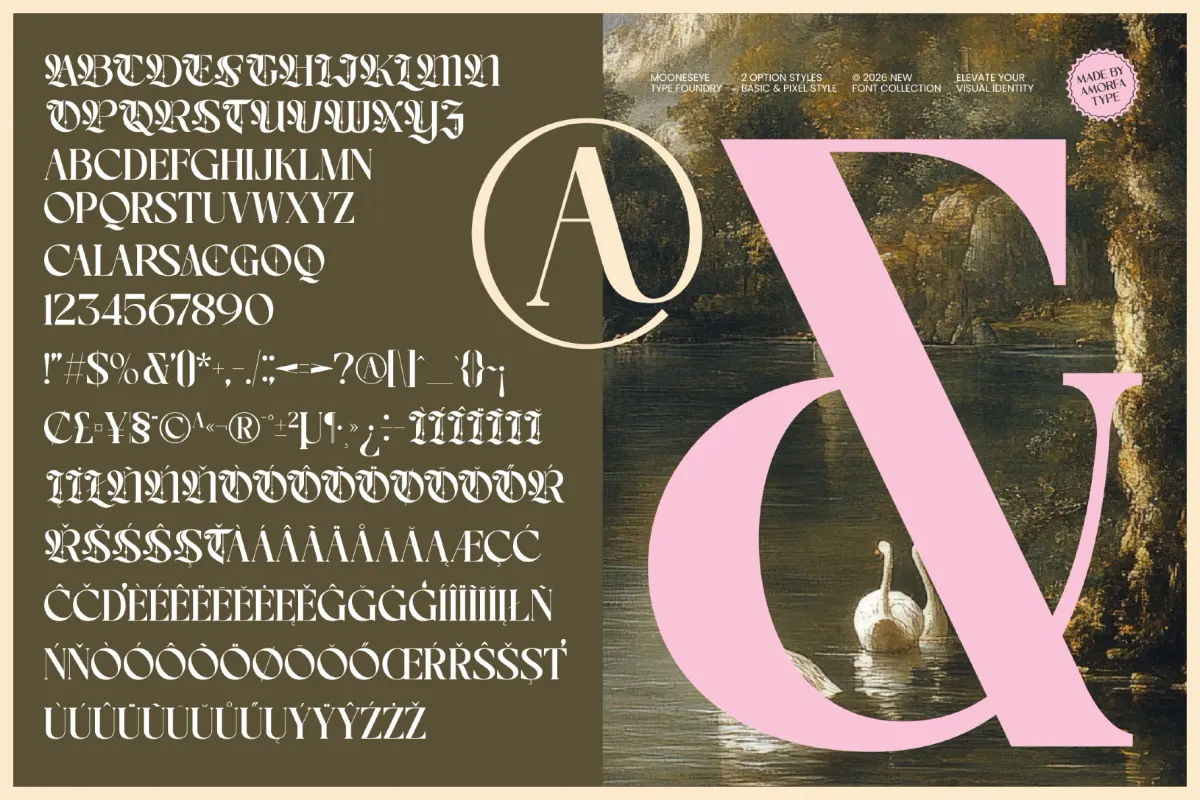 Choire - Blackletter Pixel Display Font
