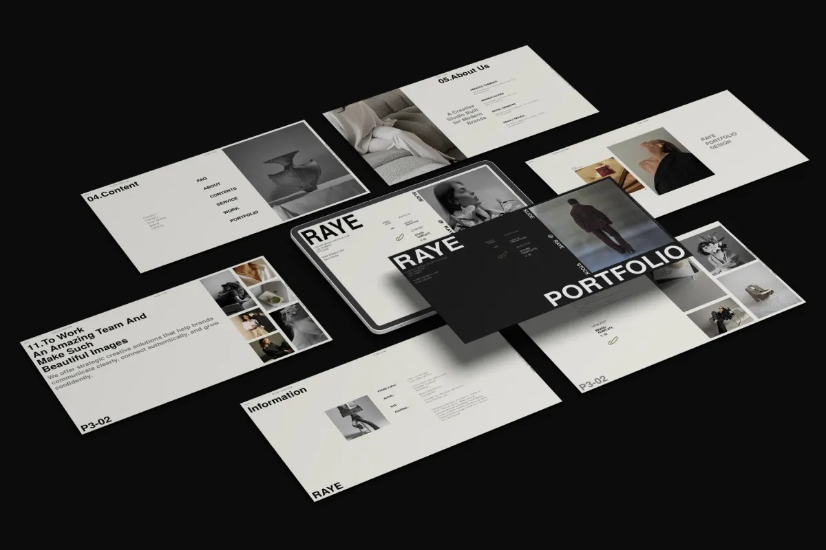 RAYE | Brand Portfolio Template