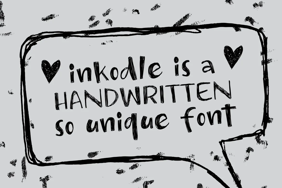 Inkodle – Handwritten Sketch Font