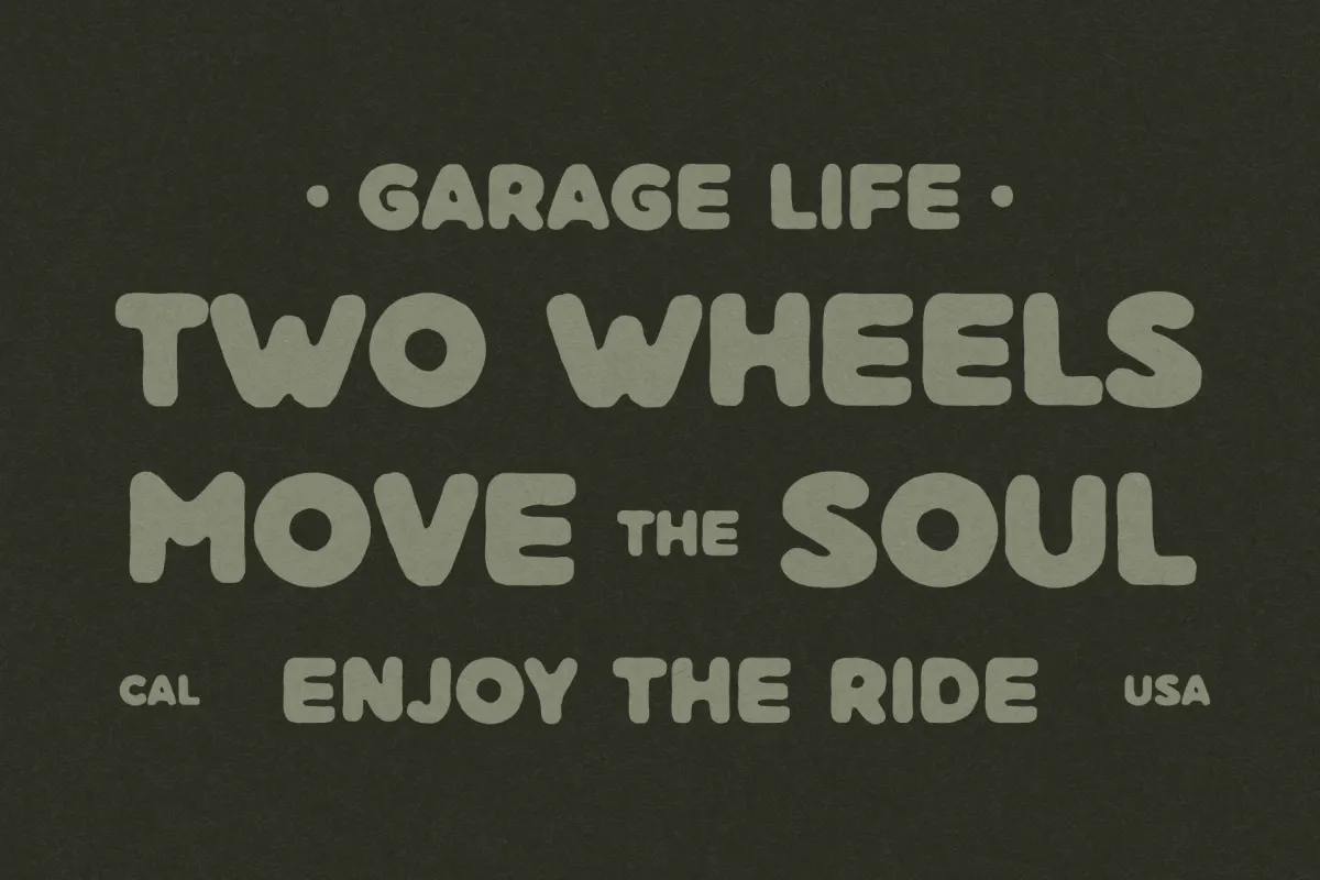 Roundhe - Bold Rough Display Font