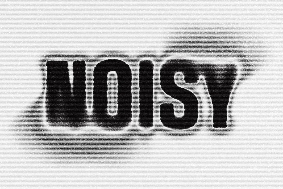 Blurred Halftone Text Effect
