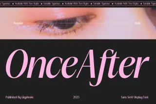 GC Once After - Display Sans