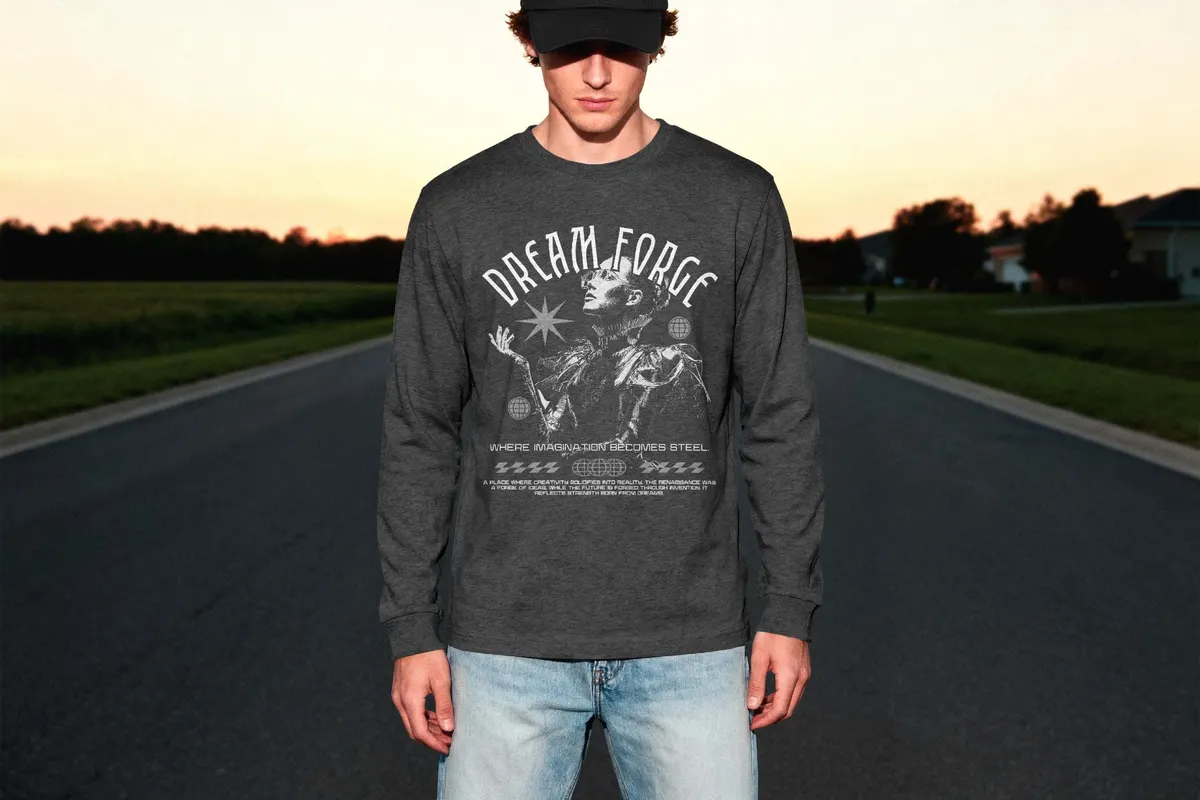 Longsleeve Mockup Front View