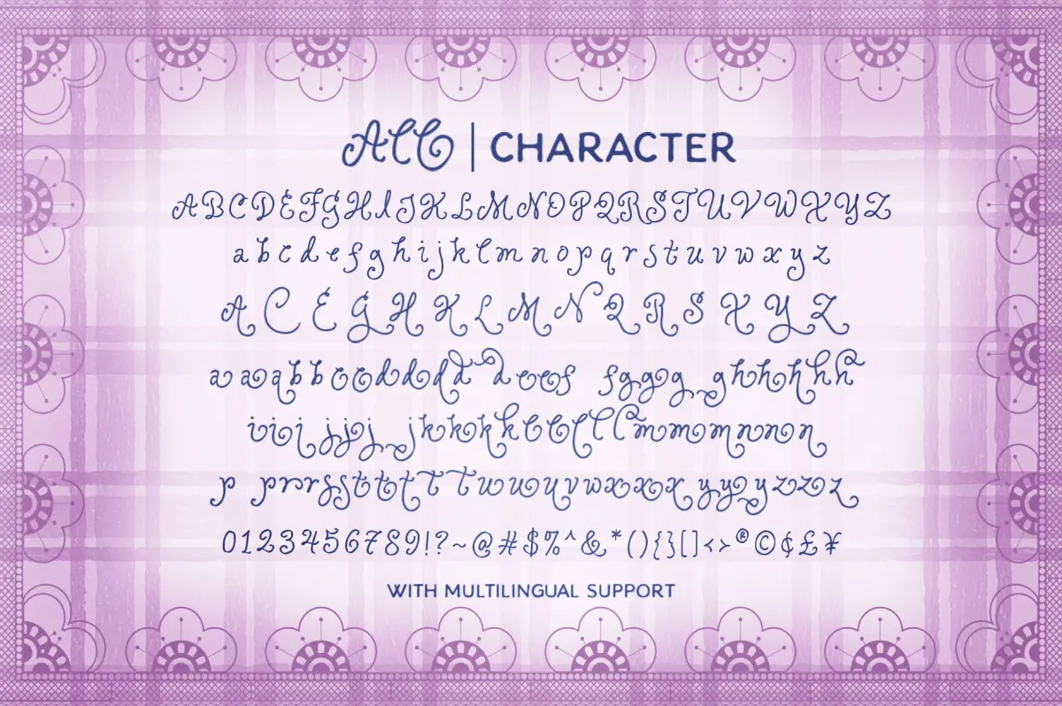 Ophelia Story - Curly Script Font