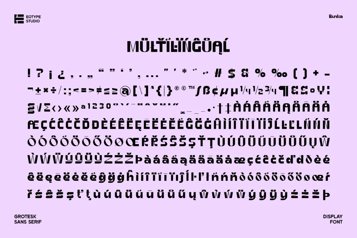 Bunka - Modern Geometric Sans Serif Font