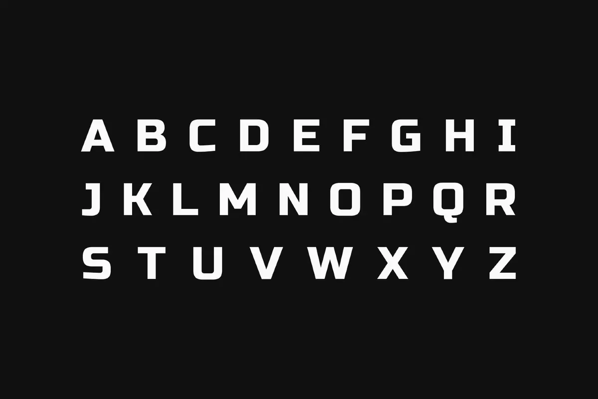 Russo One - 90s Sports Font