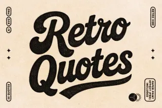 Retro Quotes + PSD Effect