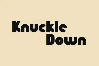 Knuckle Down - Retro Groovy Display