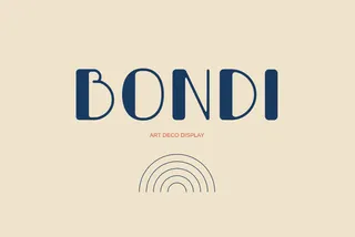 Bondi - Wide Art Deco Font