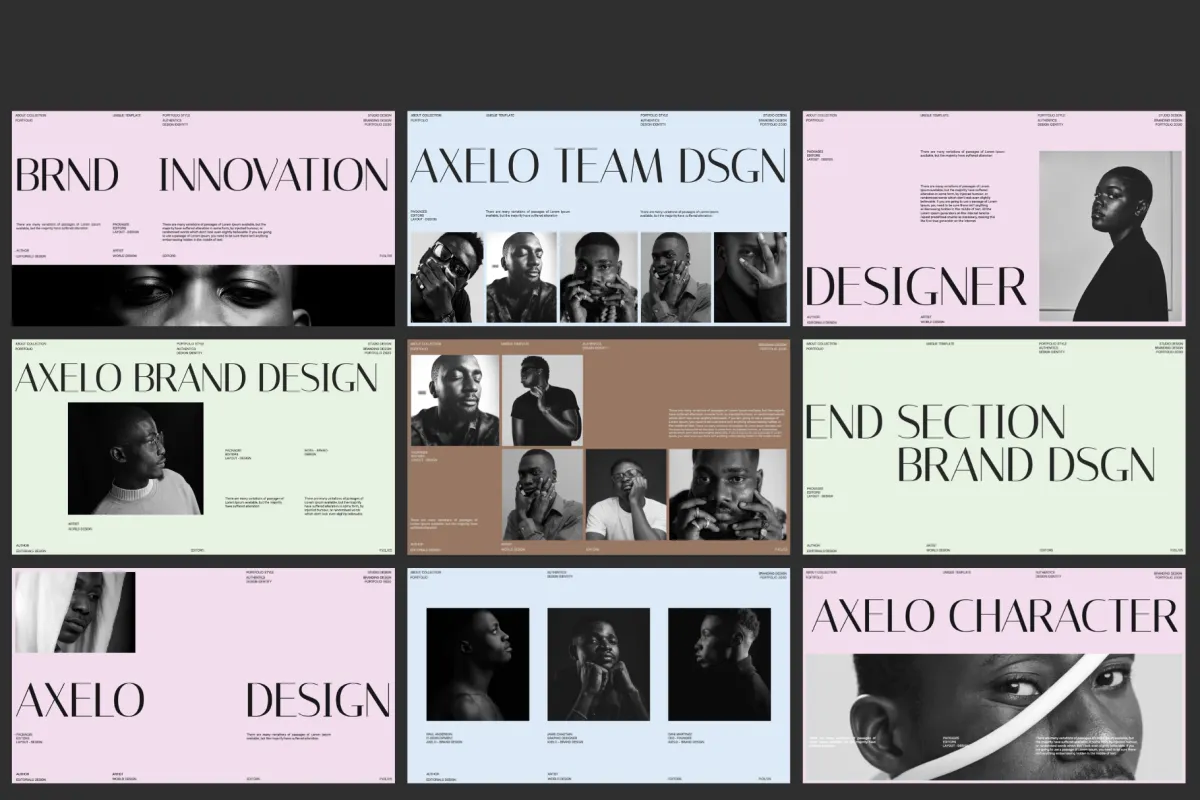 Axelo - Modern Brand Keynote Presentation Template