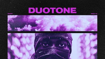 Retro Grainy Duotone Photo Effect