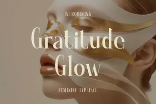 Gratitude Glow Typeface