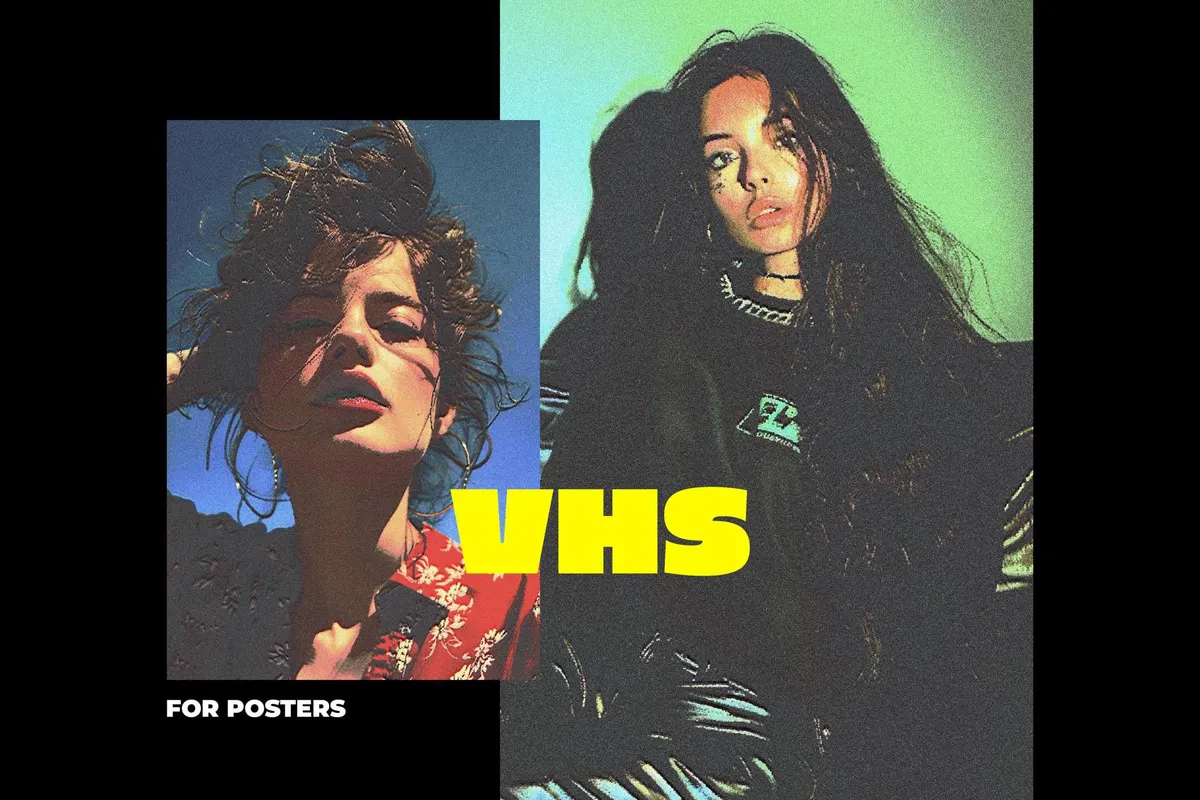 VHS Retro Poster Effect