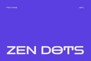 Zen Dots - Retro Futuristic Font