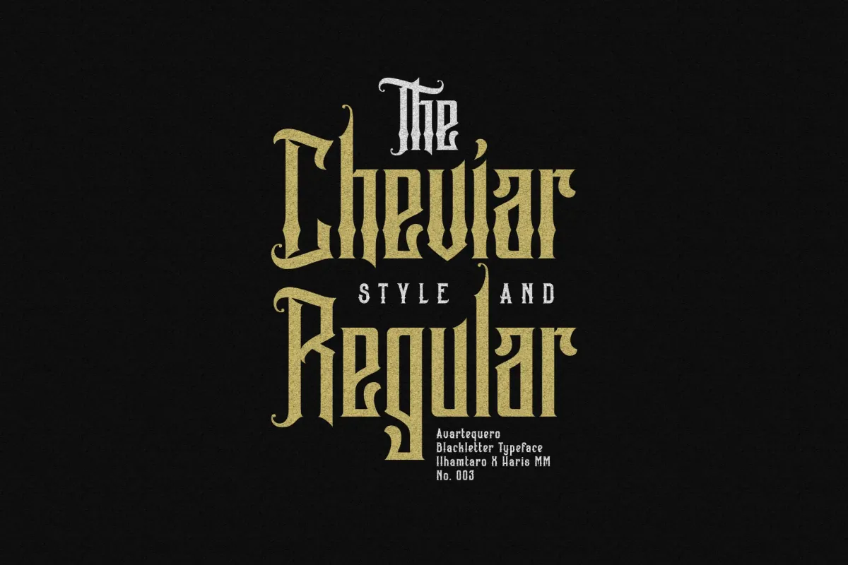 Avartequero - Bold Blackletter Display Font