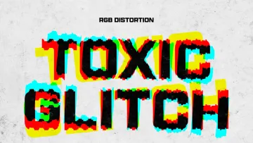 Toxic Glitch Text Effect