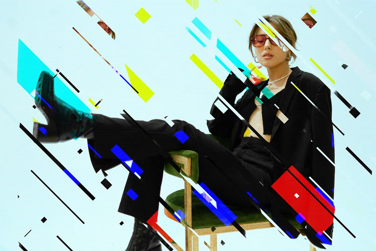 Glitch Matrix Photoshop Effect