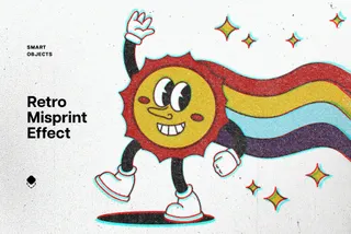 Retro Misprint Design Effect