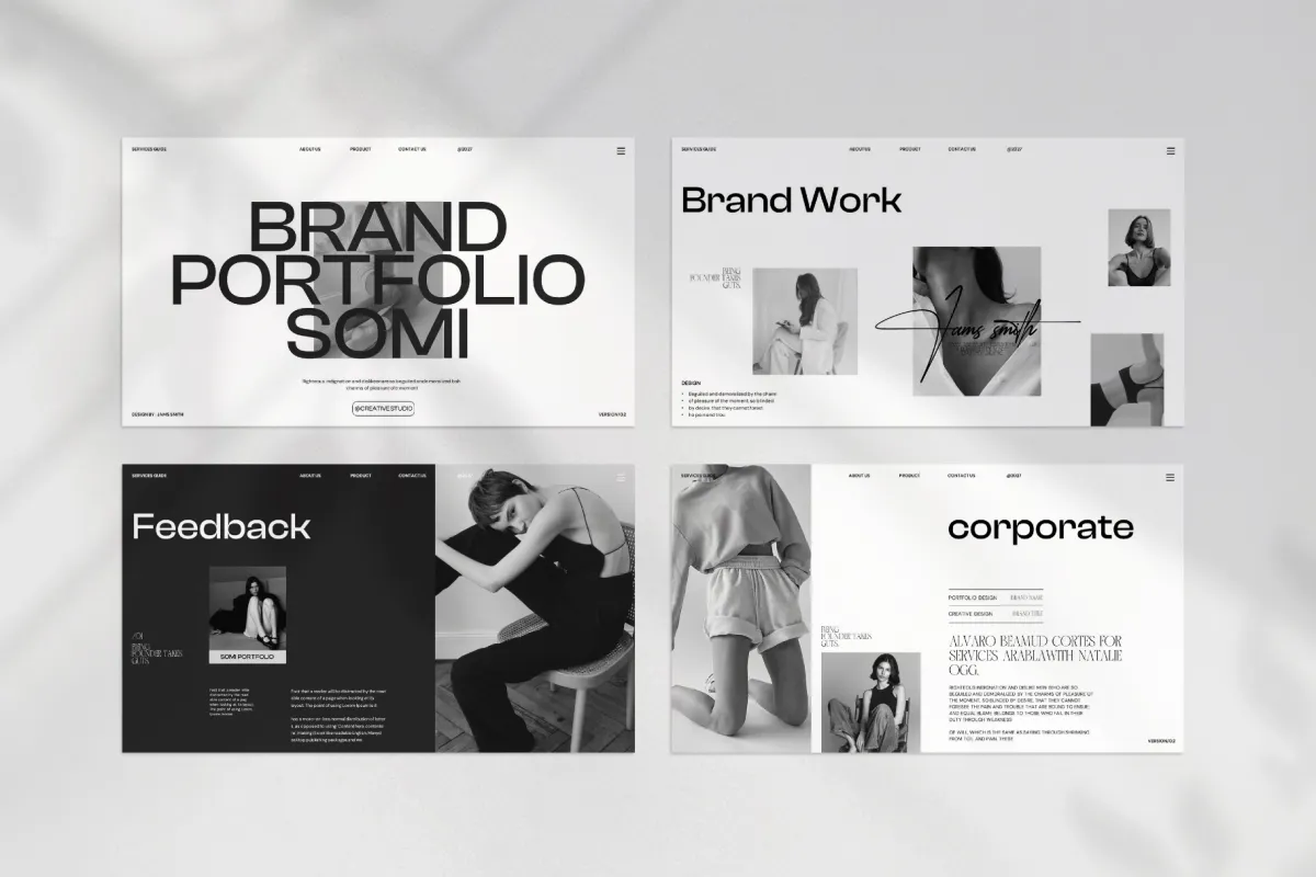 Brand Portfolio Somi Presentation Template