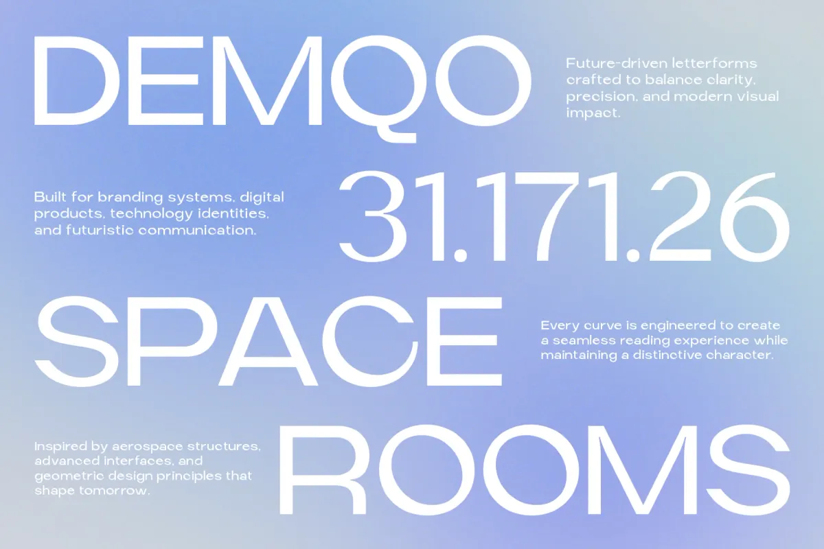 Madeqo – Futuristic Display Font