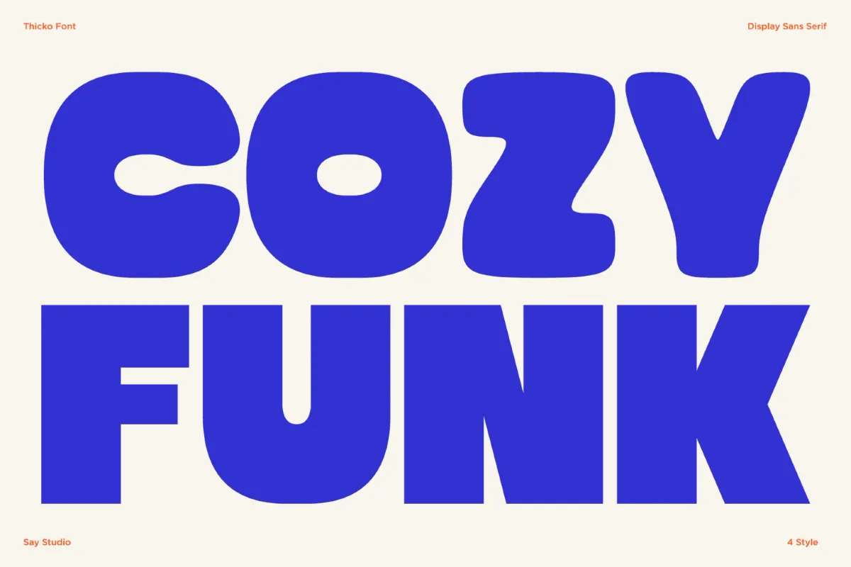 Thicko - Bold Chunky Font