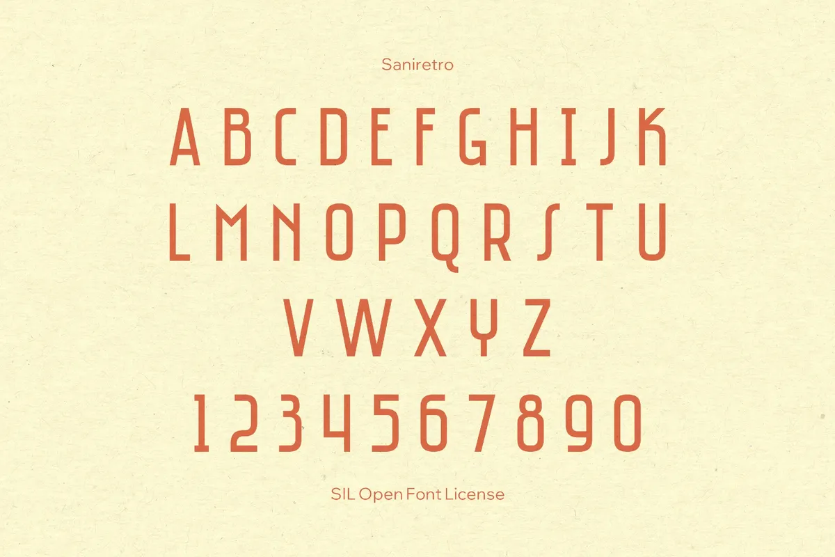 Saniretro Retro Font