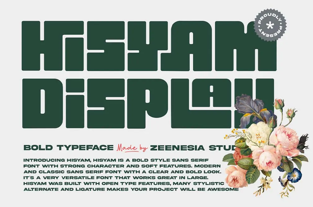 Hisyam Bold Typeface