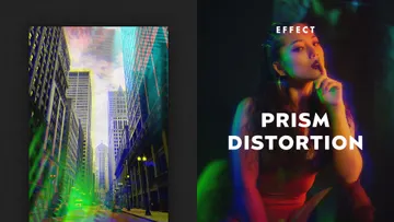 Prism Distortion Effect for Posters