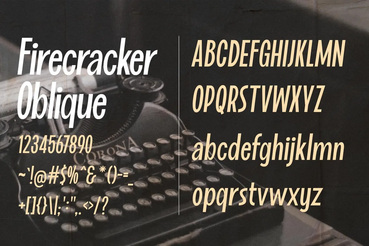 Firecracker - Vintage Typeface