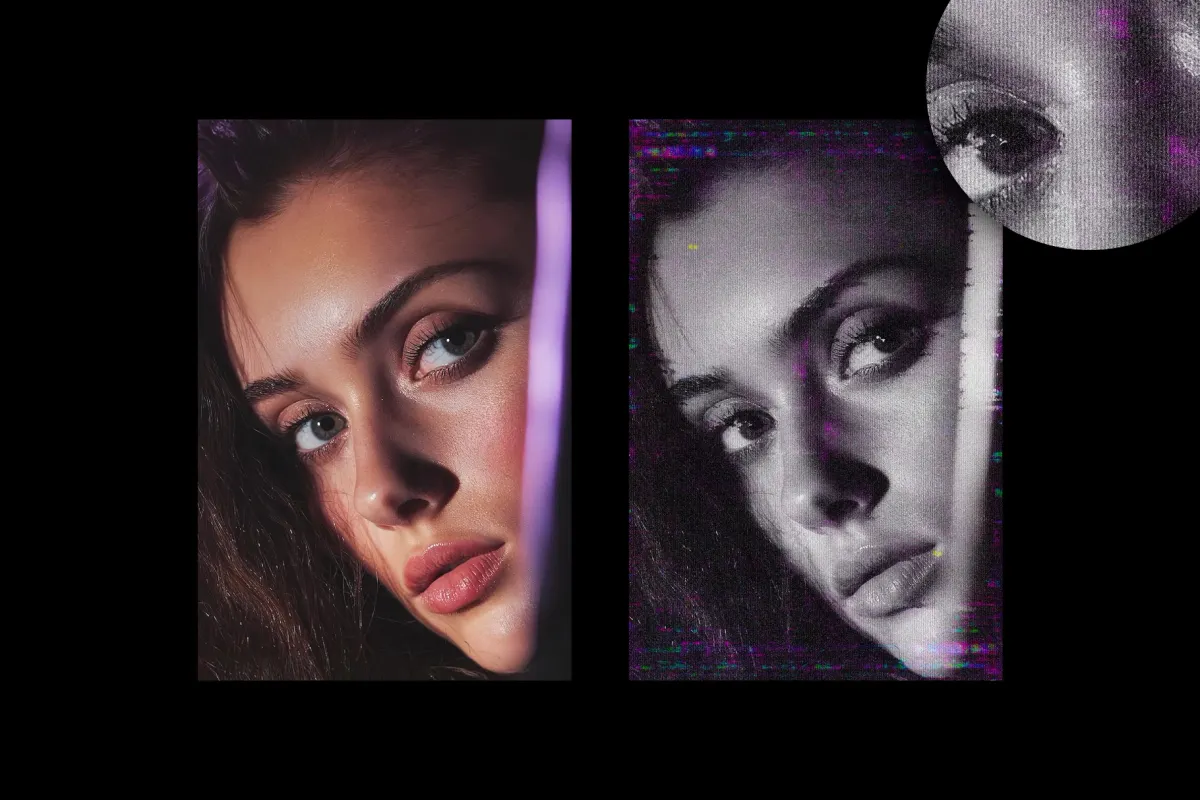 Noir Distressed Screen Effect