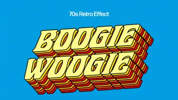 Playful Retro Text Effect