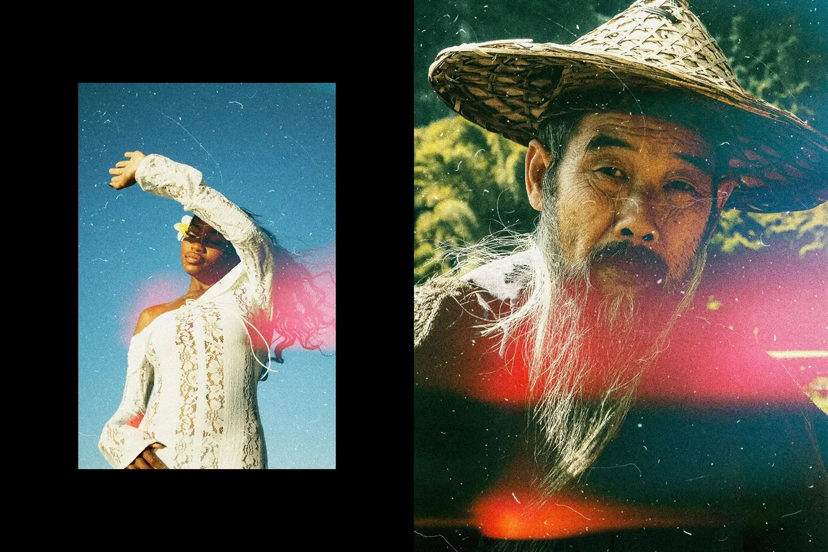 Retro Film Leaks Photo Effect