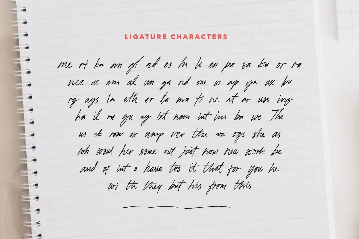 Awesome Ways — Ligature Script
