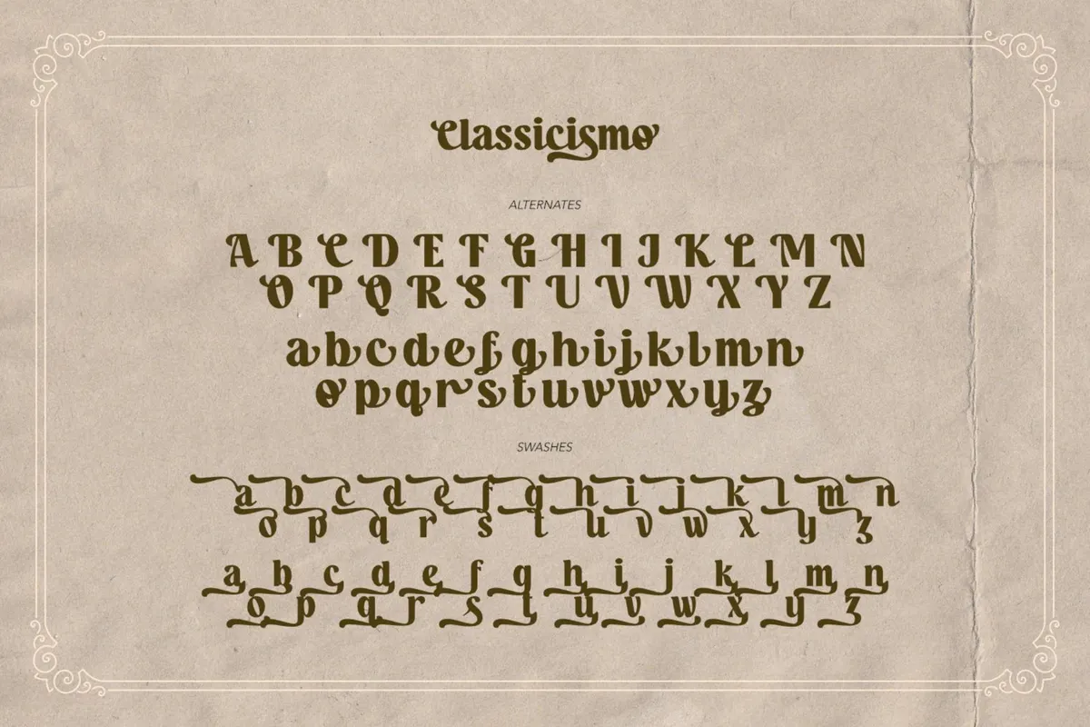 Classicismo - Gentleman Font