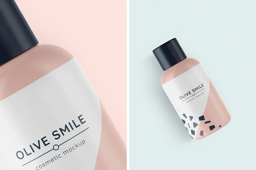 Cosmetic Travel Bottles Mockups