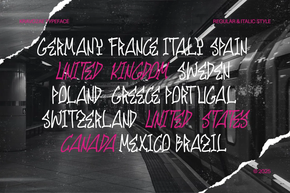 Kravozae - Graffiti Display Font