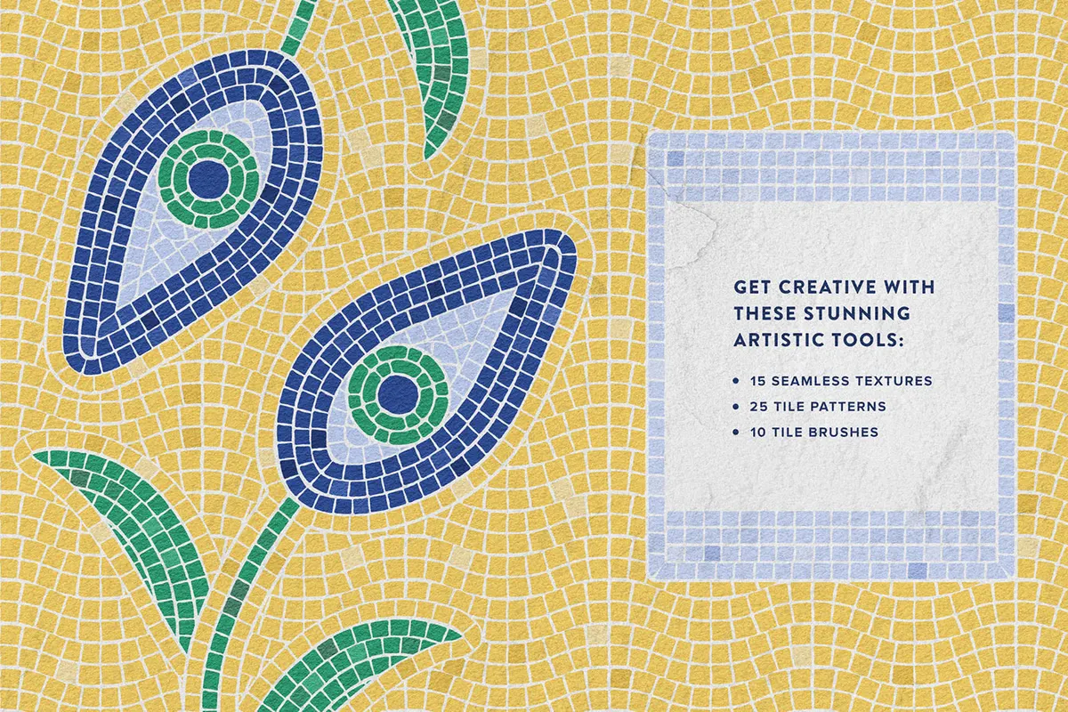 Mosaic Tile Illustrator Brushes