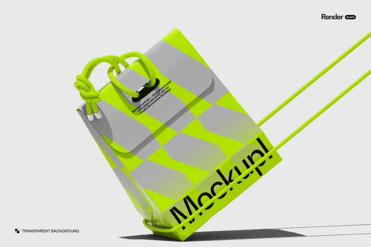 Compact Shopping Bag Mockup Set