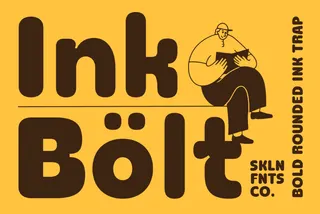SFC Ink Bolt - Rounded Display Font