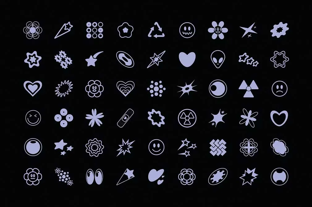 Y2K Metamodern Shapes
