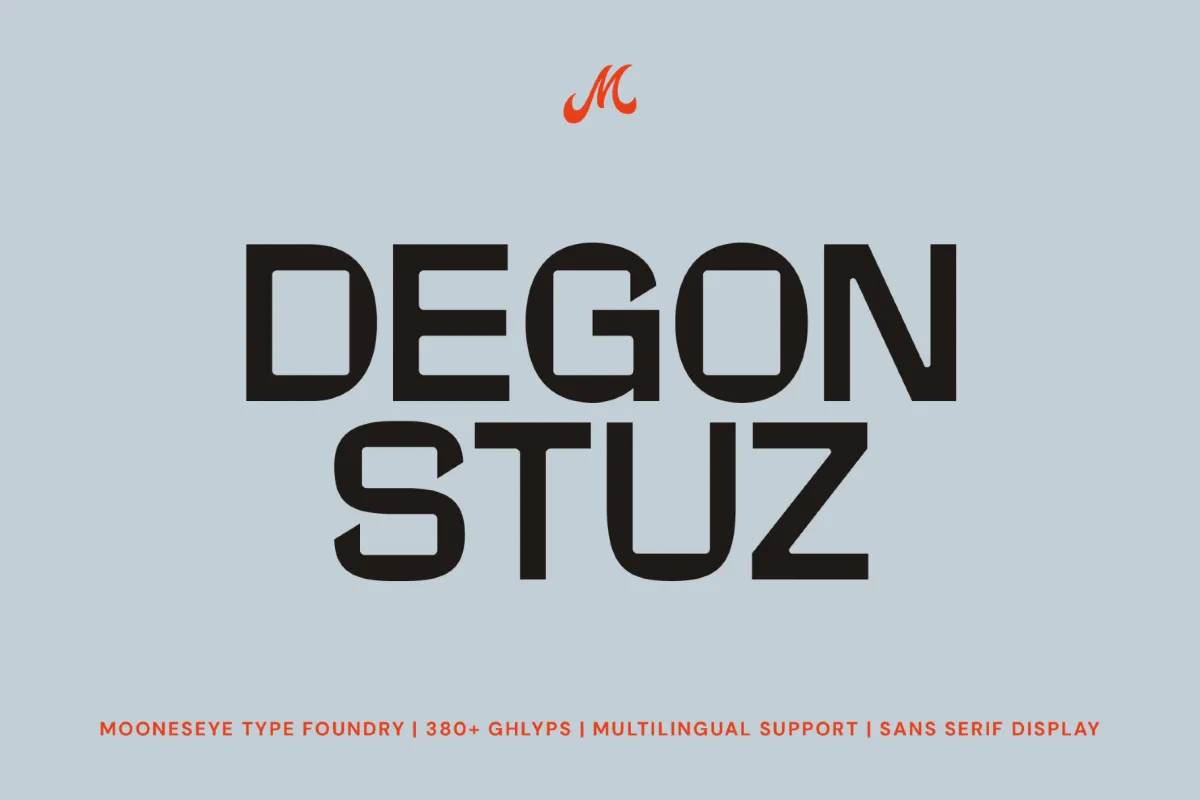 Degon Stuz - Bold Geometric Sans Serif Font