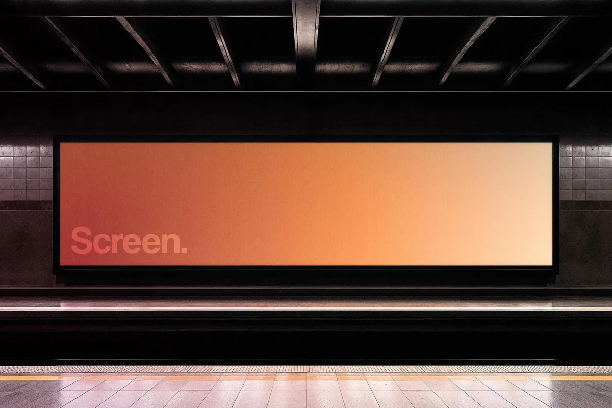 Subway Screen Mockup